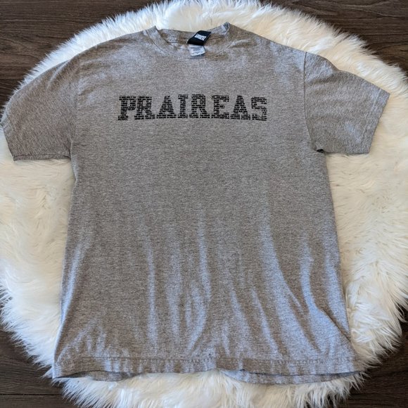 Praireas - Mens Large T Shirt - Grey - Picture 1 of 4